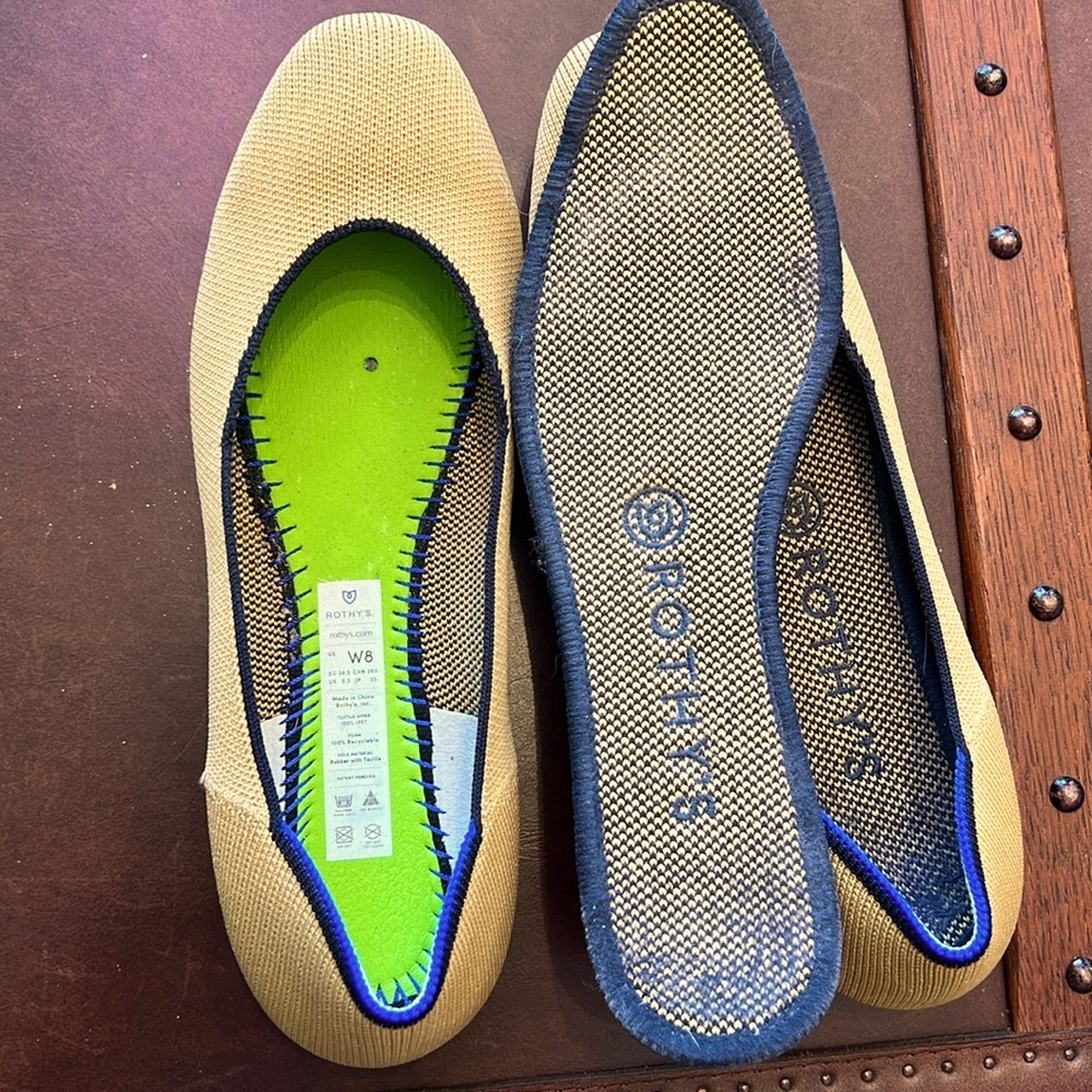 ROTHYโS CHAI LIMITED EDITION SQUARE TOE SIZE 8 - Picture 10 of 12